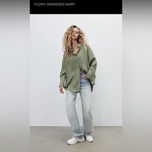 Zara Glowy Oversized Shirt